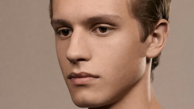 Young man close-up portrait