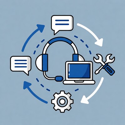 Customer Support Cycle Illustration