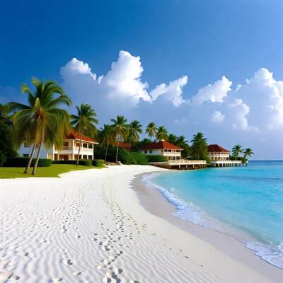 Tropical Beach Resort with Bungalows