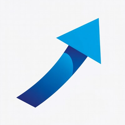 Blue upward arrow icon