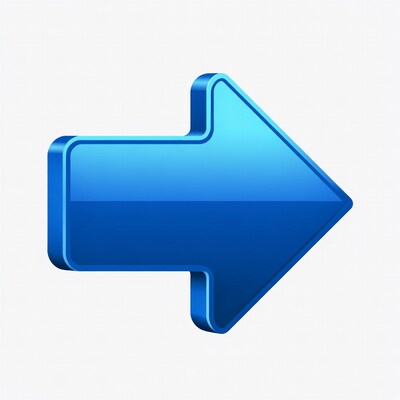 3D Blue Right Arrow