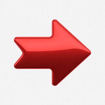 Red 3D Right Arrow