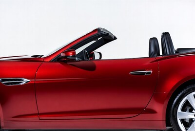 Red Convertible Sports Car Side View
