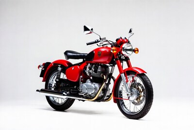 Red Royal Enfield Classic Motorcycle