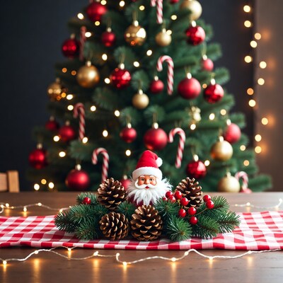 Santa Claus Christmas Table Centerpiece