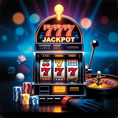 777 Jackpot Slot Machine Illustration