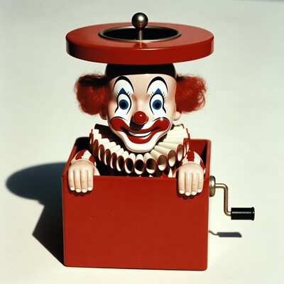Jack-in-the-Box Clown Toy