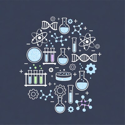 Science Lab Icons Illustration