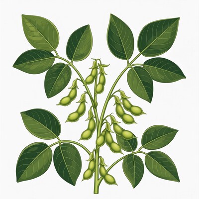 Soybean Plant with Pods
