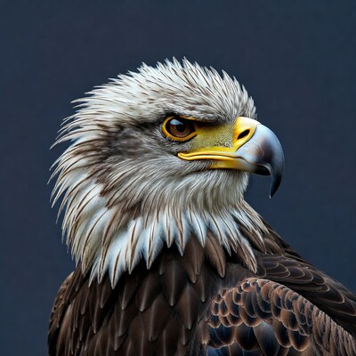 Bald Eagle Closeup Portrait