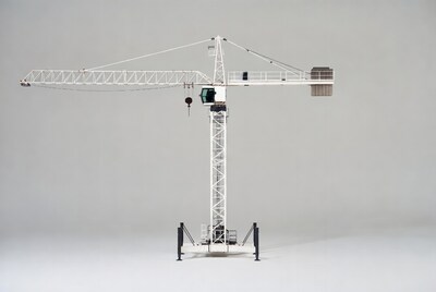 White Tower Crane Model