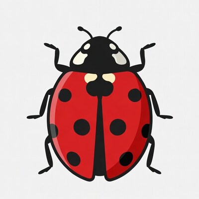 Red ladybug illustration