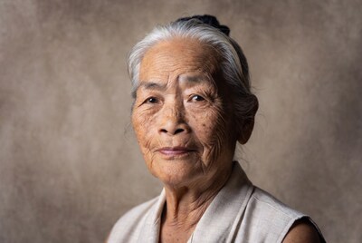 Elderly Asian woman portrait