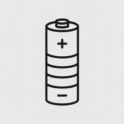 Line icon AA battery