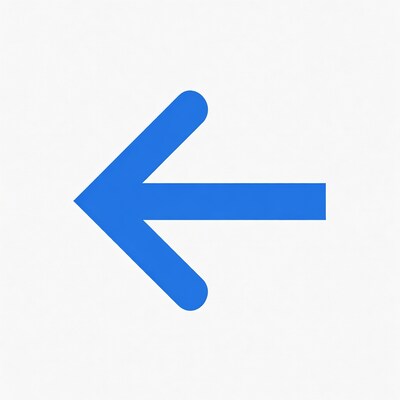 Blue left arrow icon