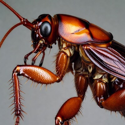 Closeup of American Cockroach