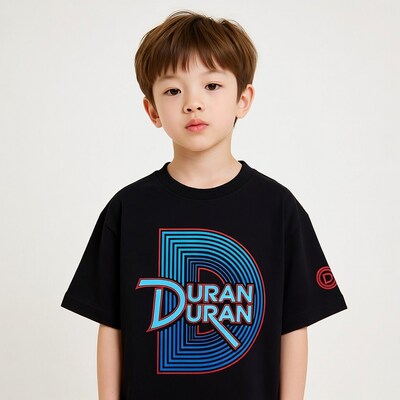 Asian boy in Duran Duran t-shirt