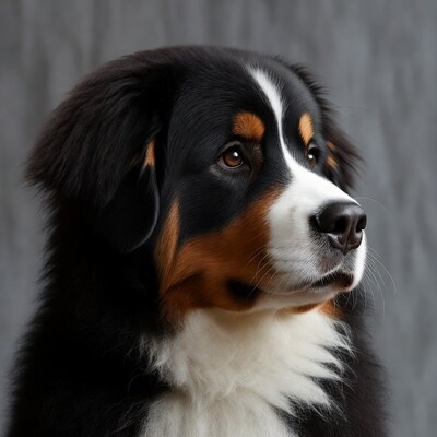 Bernese Mountain Dog portrait