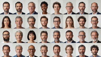 Diverse professional headshots grid