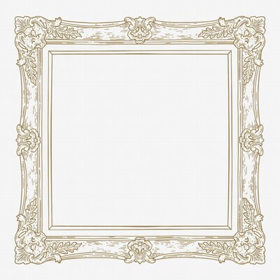 Ornate Empty Picture Frame