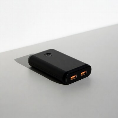 Black portable power bank