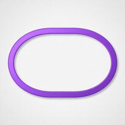 Purple Oval Frame