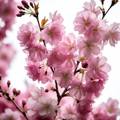 Pink Cherry Blossom Branches