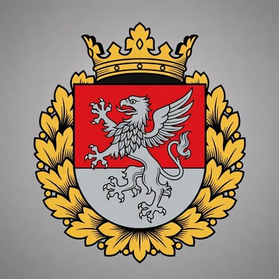 Crowned Griffin Coat of Arms