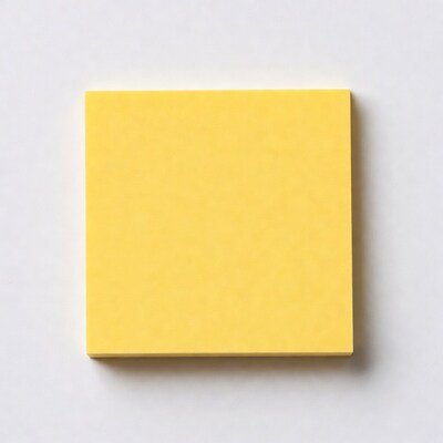 Yellow Post-it Note Isolated