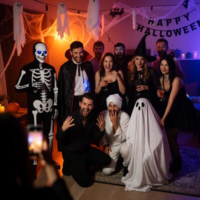 Halloween Party Group Selfie