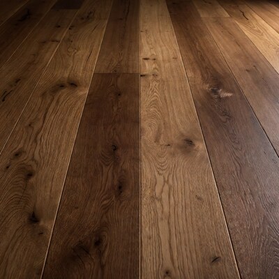 Rustic Oak Hardwood Floor Closeup