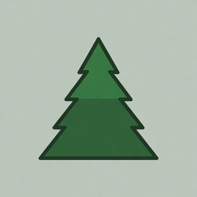 Green Christmas Tree Icon