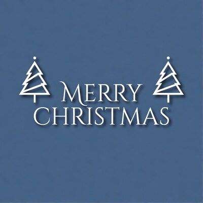 Merry Christmas with Trees