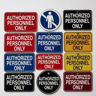 Authorized Personnel Only Signs Collection