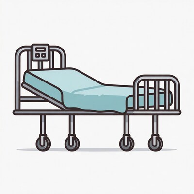 Hospital Bed Illustration