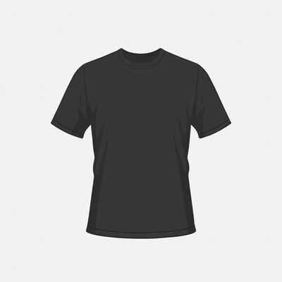 Black T-shirt Illustration