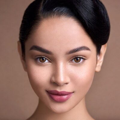 Asian woman with sleek black hair