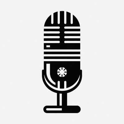 Black microphone icon