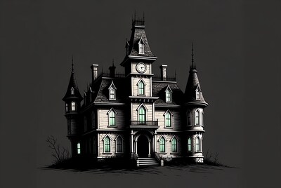 Haunted Mansion Illustration