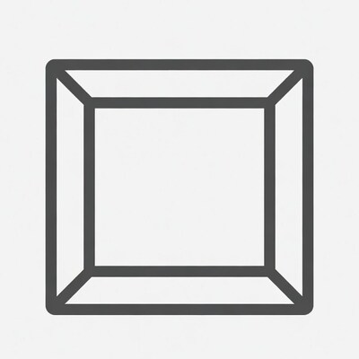 3D Cube Outline Icon