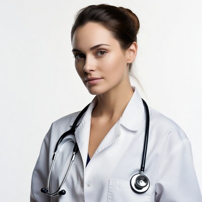 Female doctor with stethoscope