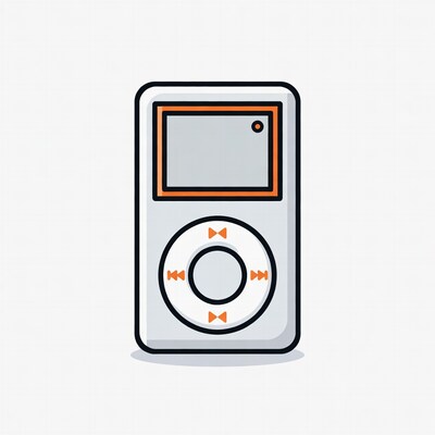iPod Illustration with Click Wheel