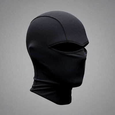Black full face balaclava mask