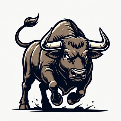 Charging Bull Illustration