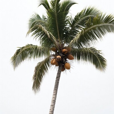 Coconut Palm Tree Isolated