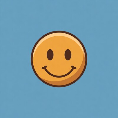 Smiling yellow emoji face
