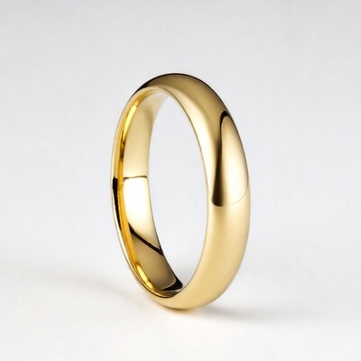 Shiny Gold Wedding Ring