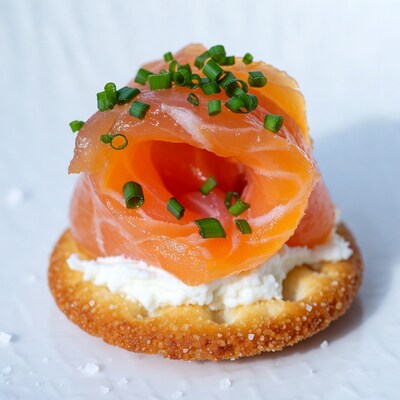 Smoked Salmon Cream Cheese Cracker