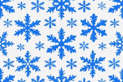 Blue Snowflake Pattern Illustration