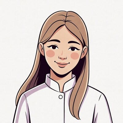 Asian woman in white qipao illustration
